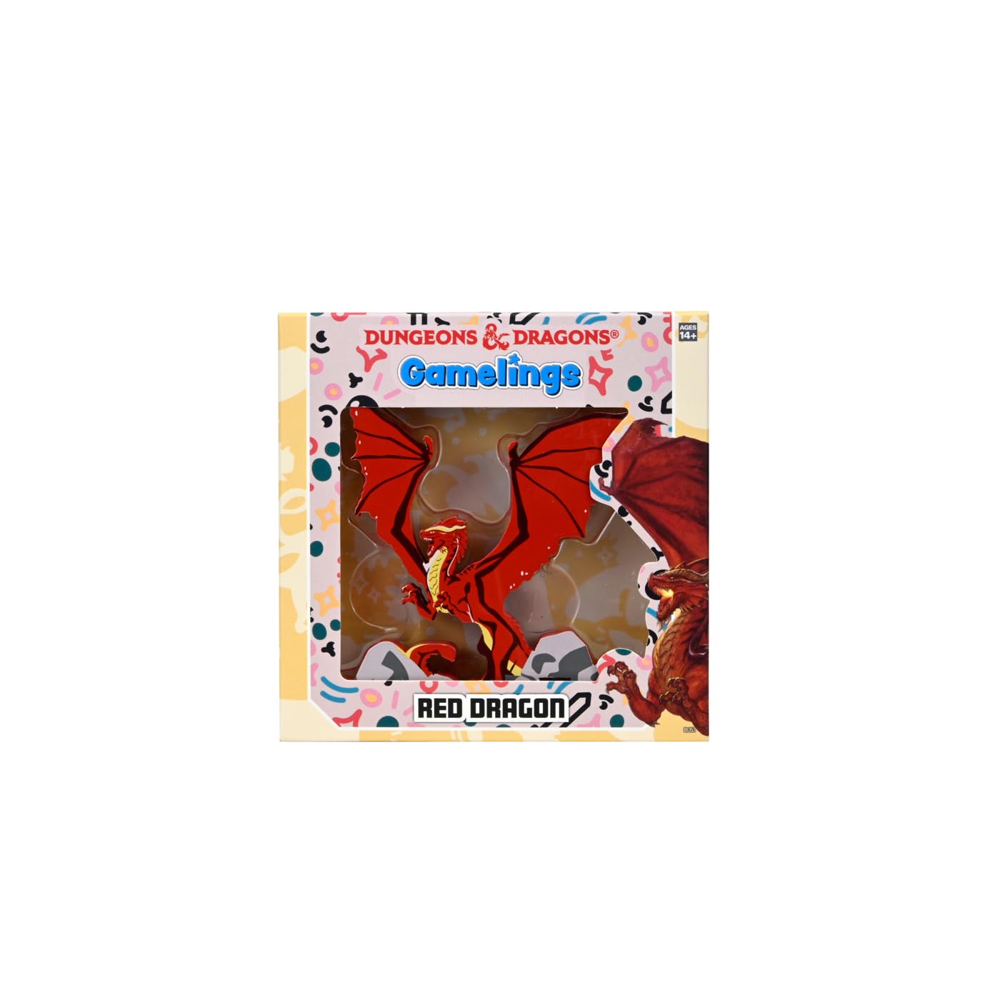 WizKids Dungeons & Dragons Gamelings - Red Dragon Wooden Token | Collectible Game Accessory 1
