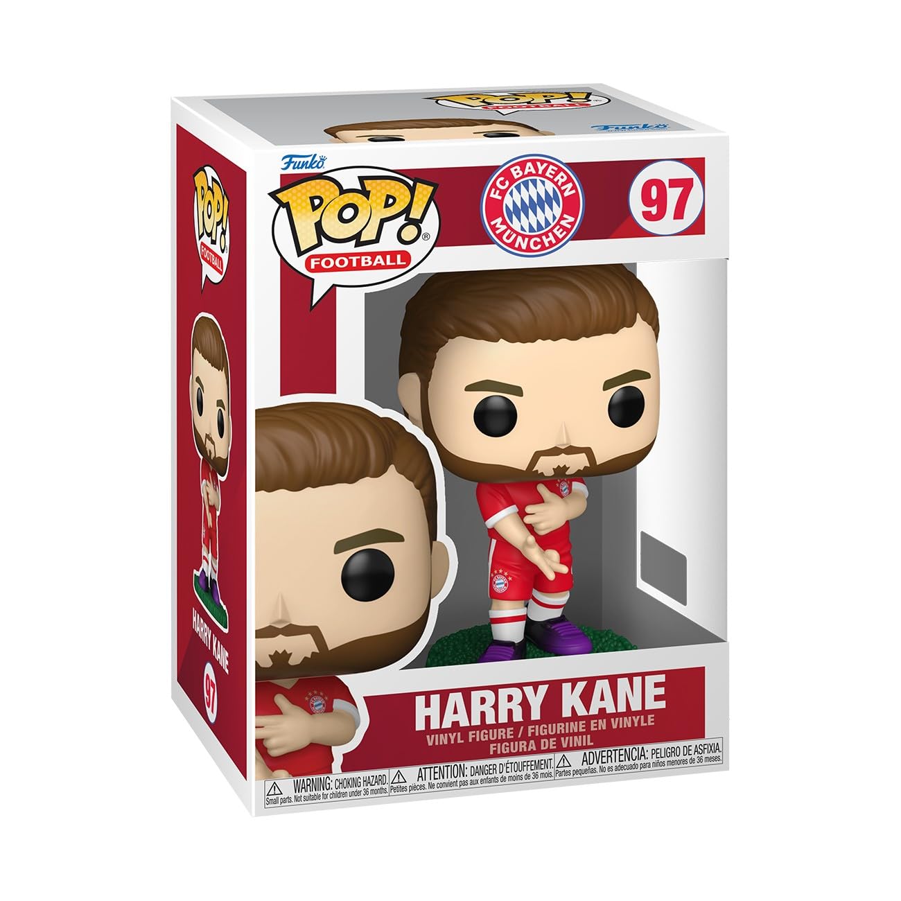 Funko POP! Harry Kane - FC Bayern München Chibi Vinyl Figure | 3.75 in | Model 93748 1