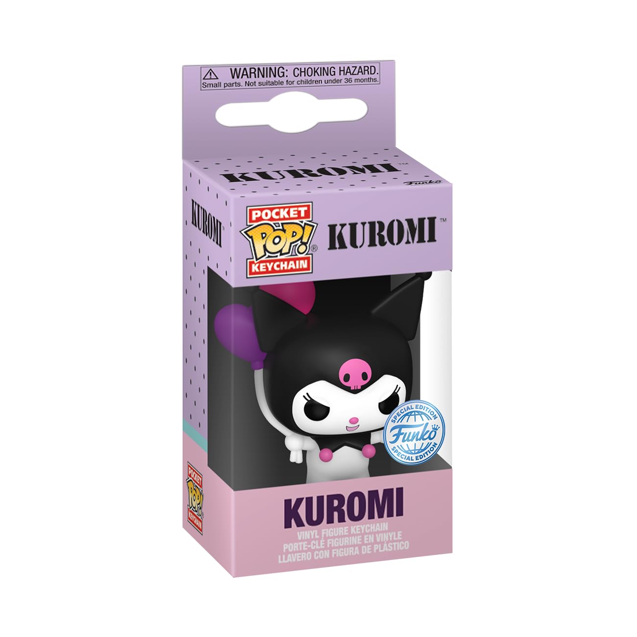 Funko POP! Keychain: Hello Kitty - Kuromi - Vinyl Figure | 4.63-inch Tall | Multicolor 2
