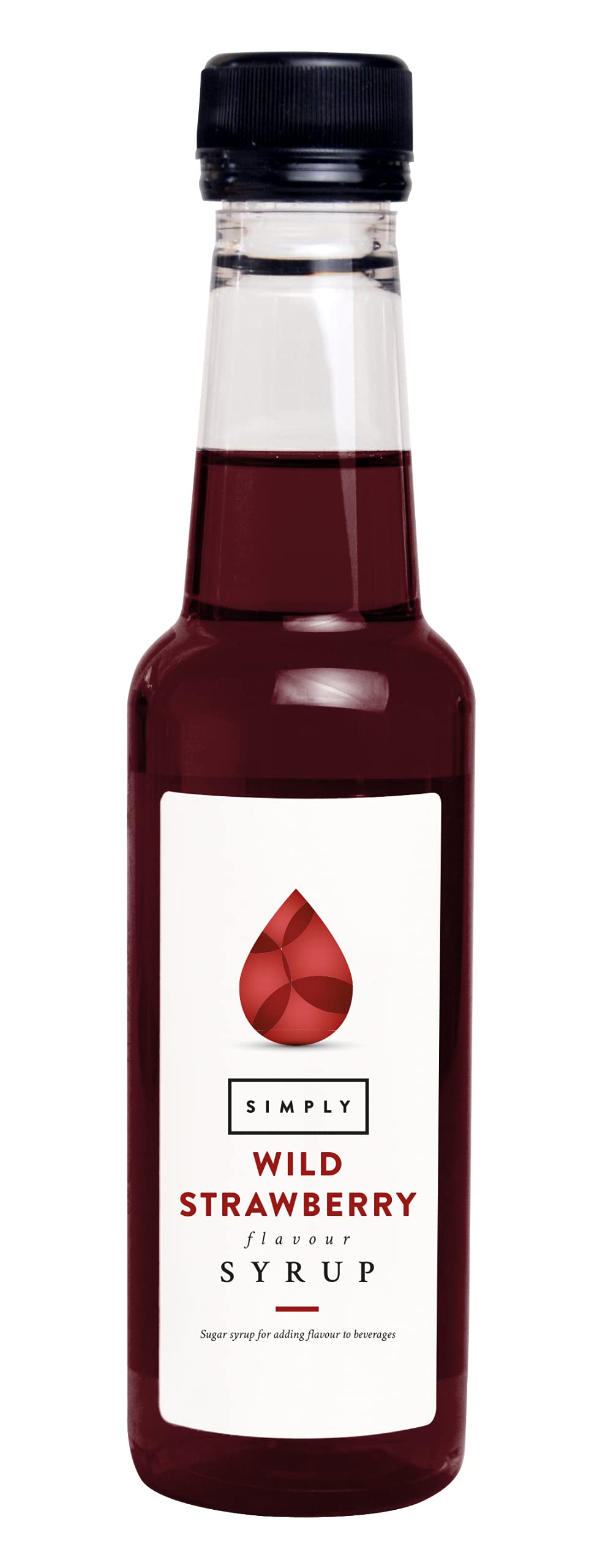 Simply Wild Strawberry Syrup - Vegan, Nut Free Flavoured Syrup for Coffee & Baking | 250 ml 1