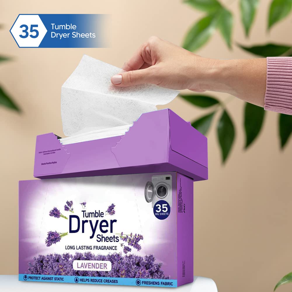 KARRMA - Lavender Tumble Dryer Sheets (105 Sheets, Pack of 3) 12