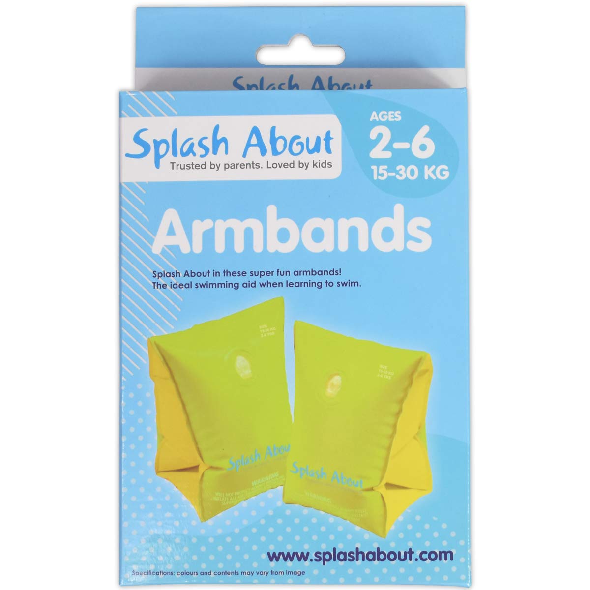 Splash About Inflatable Armbands - Learn to Swim Aid | Yellow | 2-6 Years 3