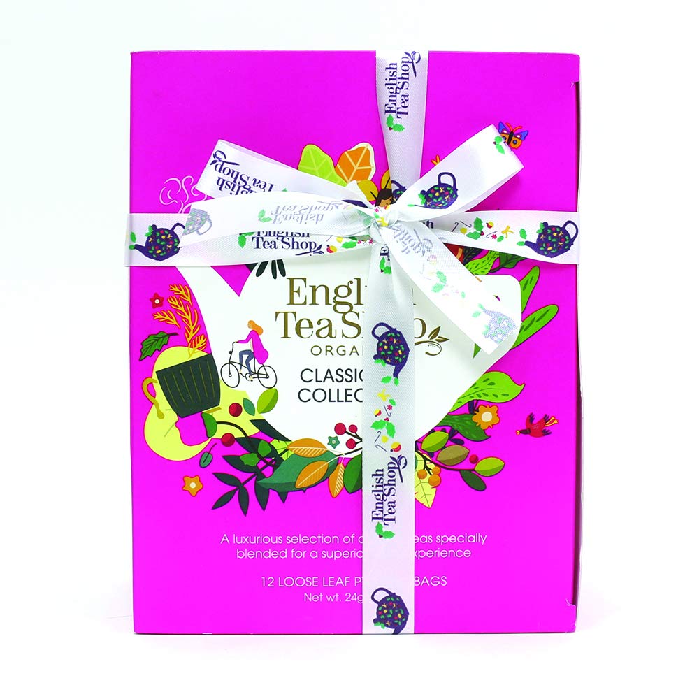 English Tea Shop Organic Classic Tea Collection Prism - 12 Pyramid Tea Bags 1
