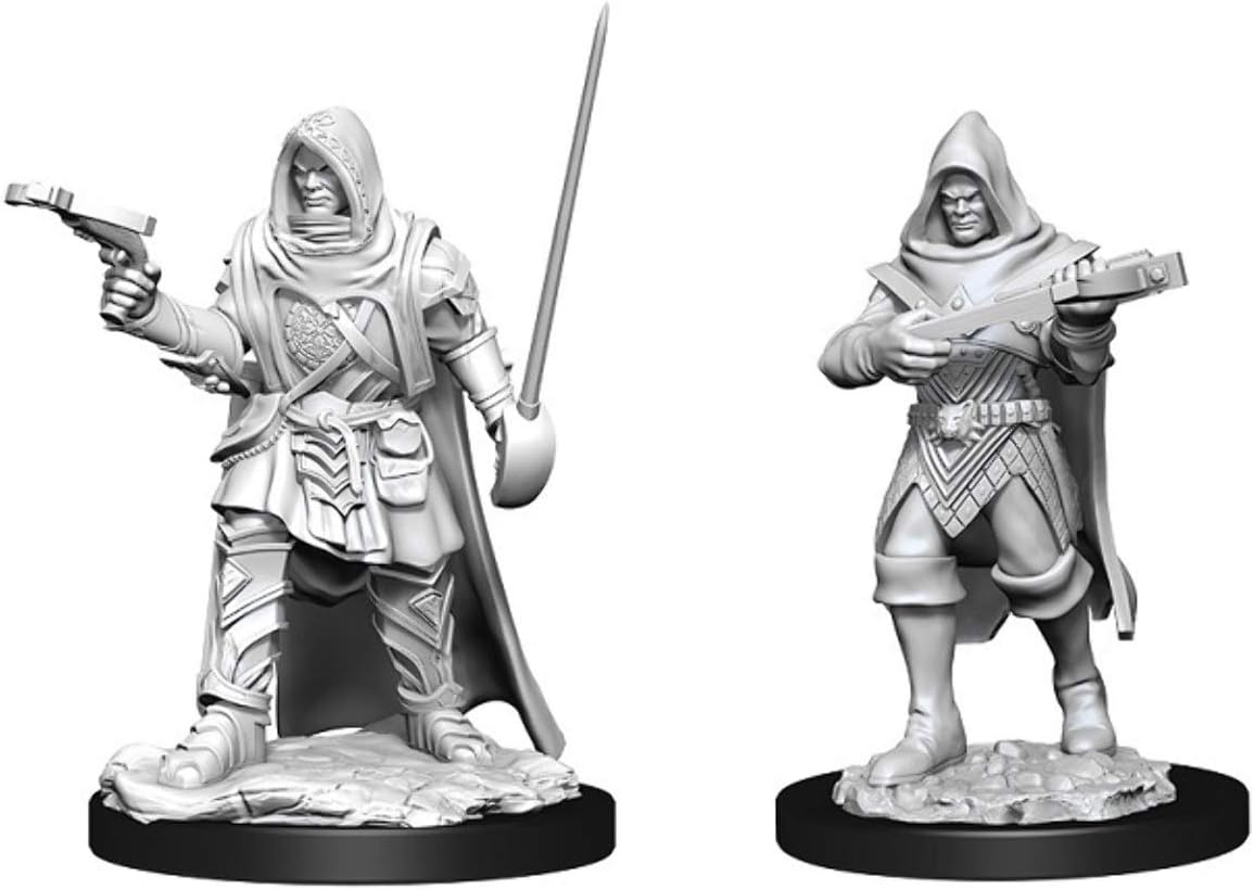 Paizo Pathfinder Battles Deep Cuts Unpainted Miniature - Human Rogue Male (6 Units) 1