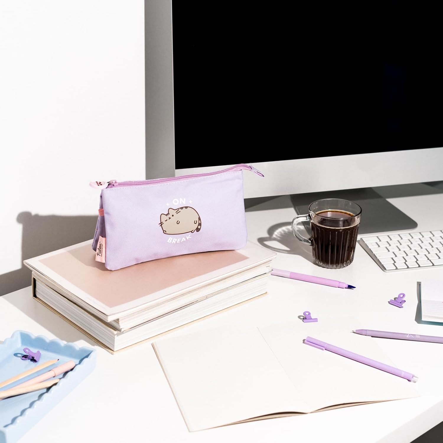 Grupo Erik Pusheen Triple Compartment Pencil Case 3
