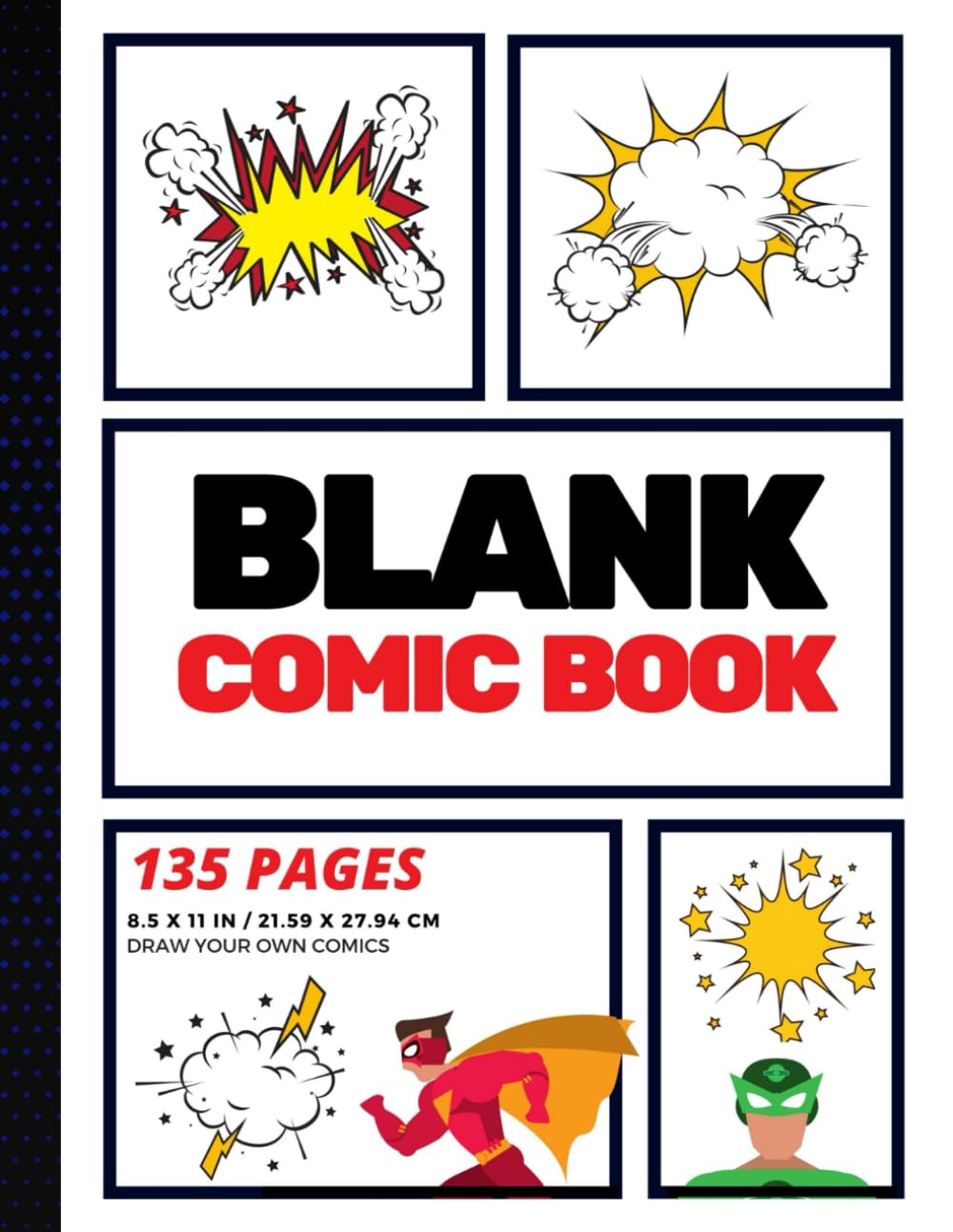 CREATESPACE Blank Comic Book - Create Your Own Comic Strip | 135 Pages | Paperback