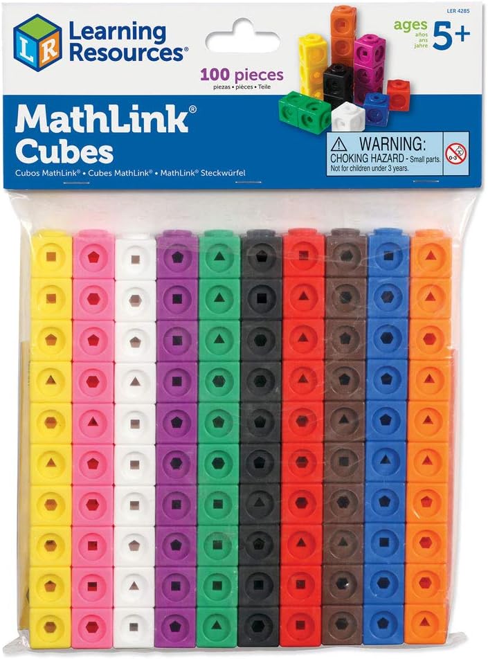 Learning Resources MathLink Cubes - Educational Building Set for Kids Ages 5+