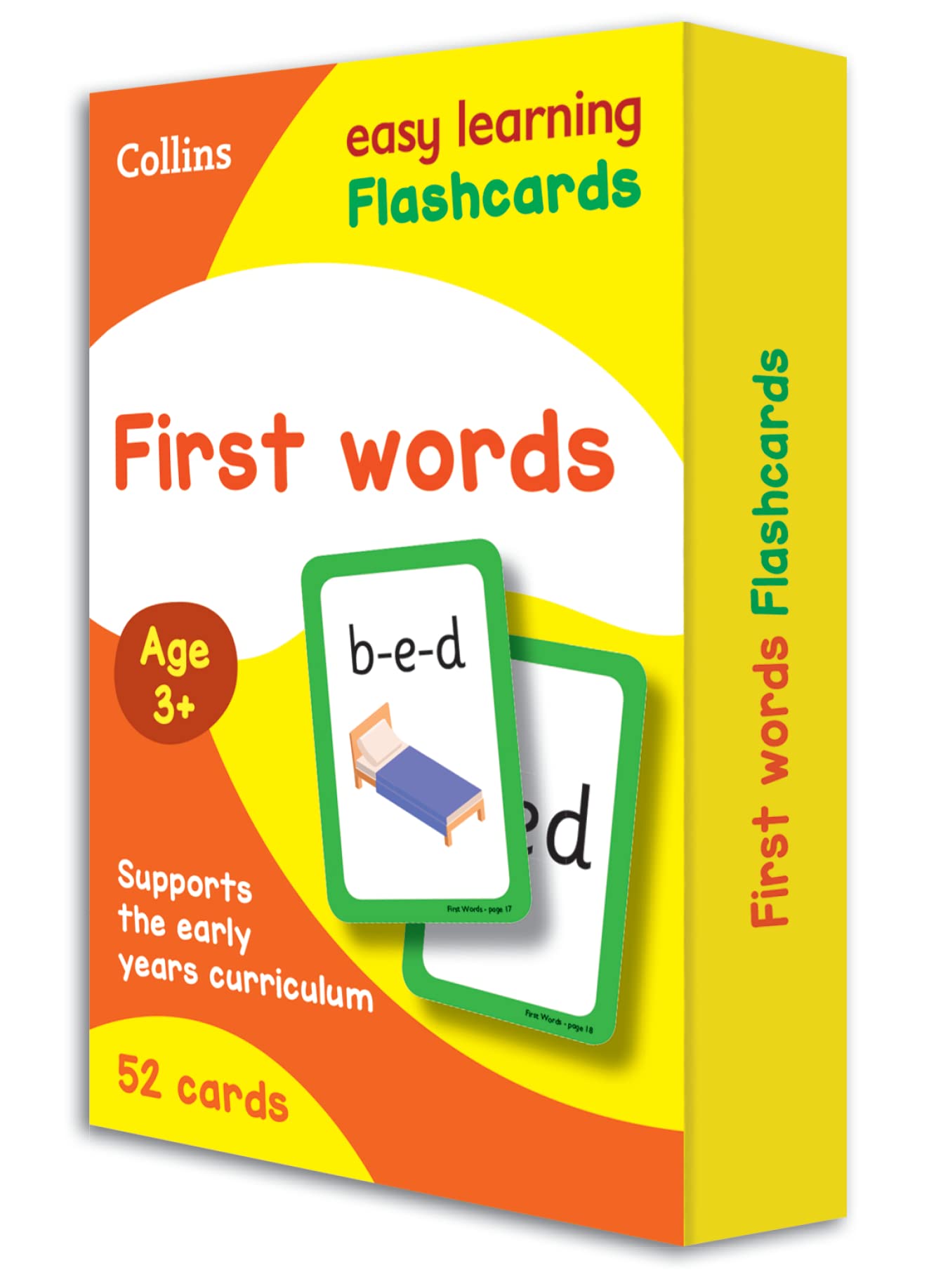 Collins First Words Flashcards - Ideal for Home Learning | Ages 2-4 | 31 Word Cards