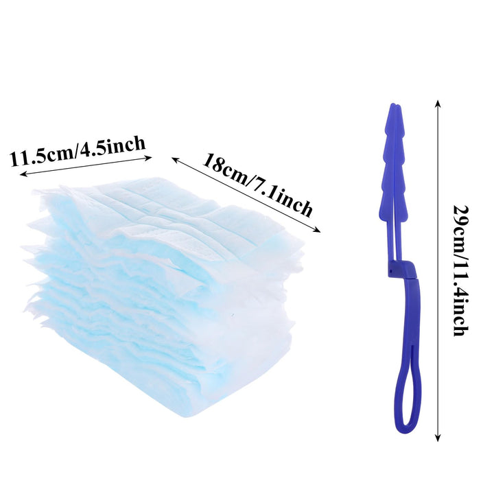 ASelected Fluffy Duster Refills 30 Pcs with 1 Handle - Reusable Cleaning Tool for Home