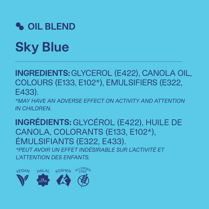 Colour Mill Oil Blend Food Colouring Sky Blue - 20ml Oil-Based Baking Colouring