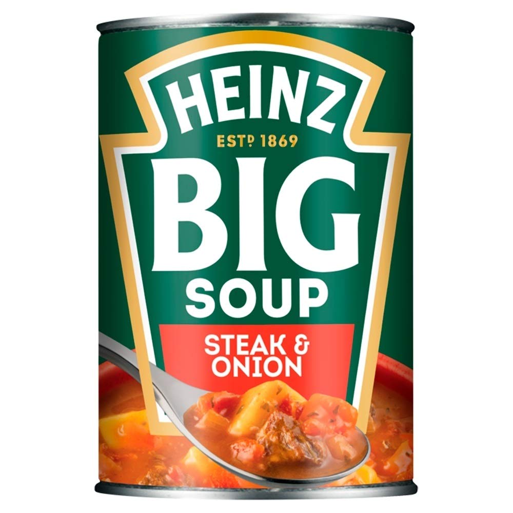 HEINZ Big Soup Steak & Onion - Low in Fat, Source of Protein | 400g Can