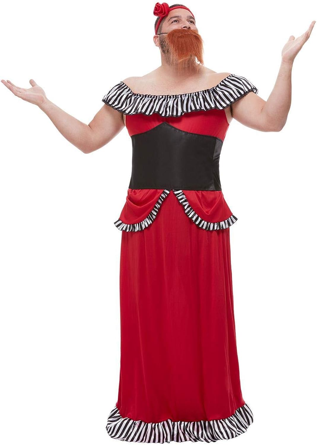 Smiffys Bearded Lady Costume - One Size Fits Most Adult Men (50806M)