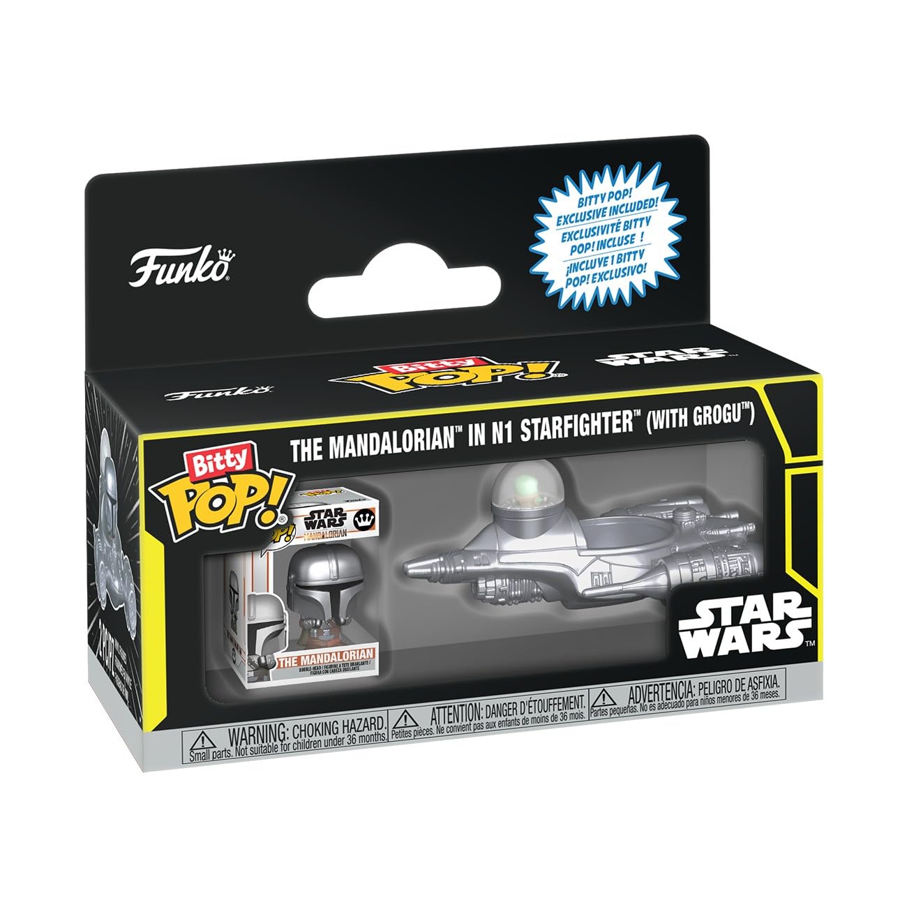 Funko Bitty POP! Ride: Star Wars - N1 with Mando | Vinyl Figure | Multicolor 1