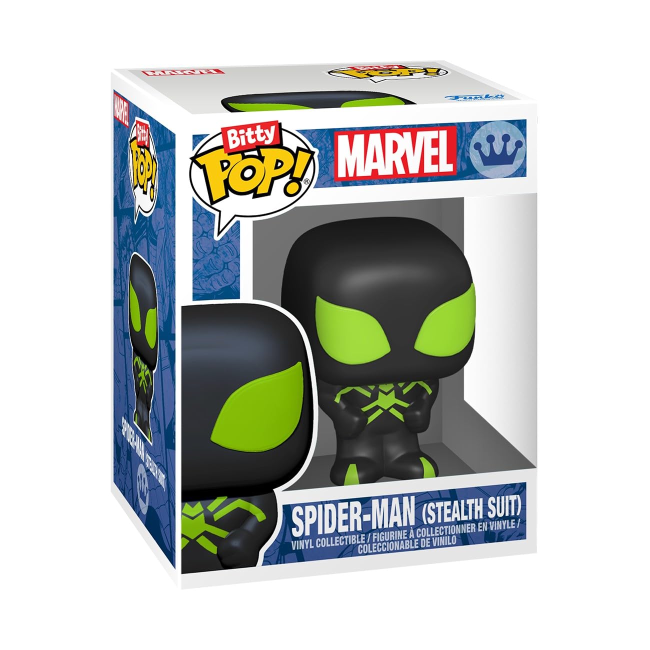 Funko Bitty Pop! Spider-Man 4pk - Marvel Comics Chibi Figures | 0.9 Inch Vinyl | Ages 3+ 12