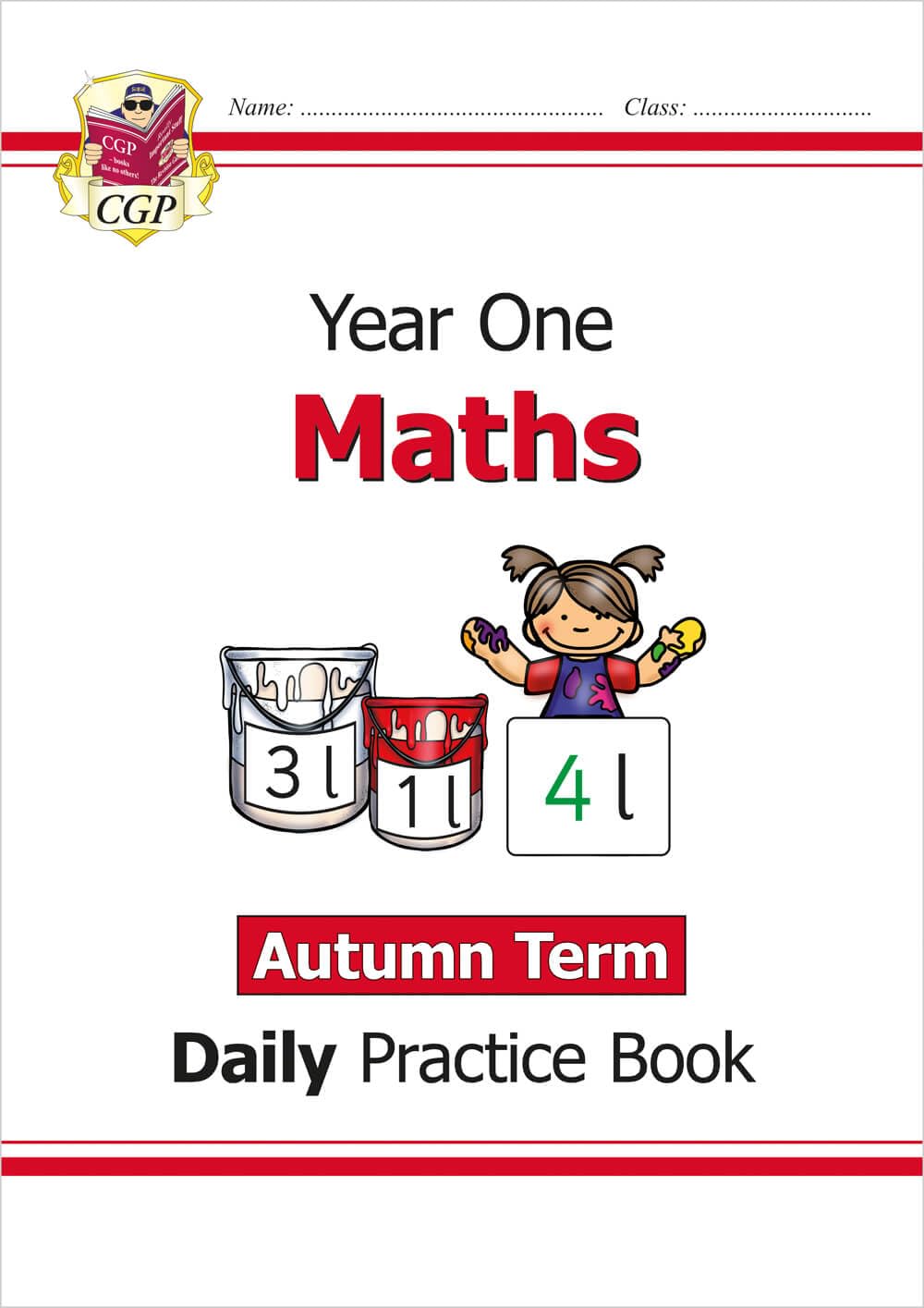 CGP KS1 Maths Year 1 Daily Practice Book - Autumn Term Study Aid | Paperback | English