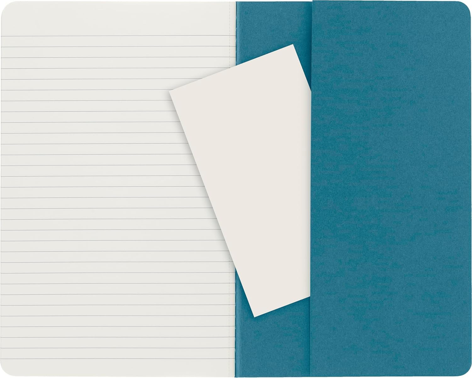 Moleskine Cahier Journal - Set of 3 Ruled Notebooks | Brisk Blue | Large Size 6