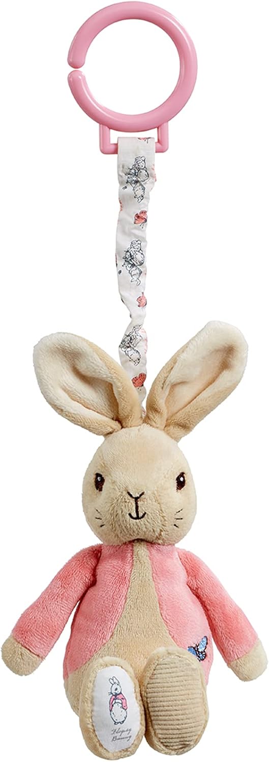 Rainbow Designs Flopsy Bunny Jiggle Attachable Pram Toy - Beatrix Potter Character, 1 Month+ 2