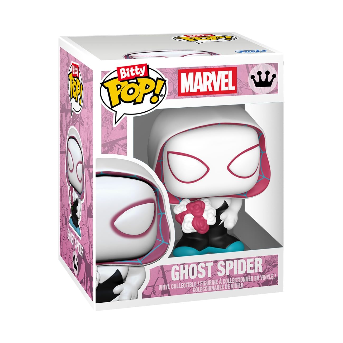 Funko Bitty POP! Bouquet: Marvel Comics - Valentines Miles Morales & Ghost Vinyl Figure Set | Multicolor 4