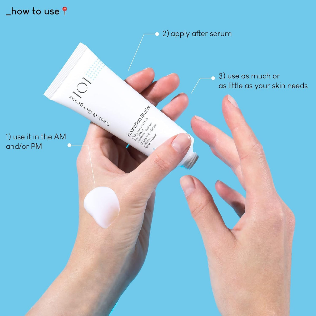 Geek & Gorgeous Hydration Station Lightweight Moisturizer - Hydrating, Gel-Cream Formula, 50 ml 6