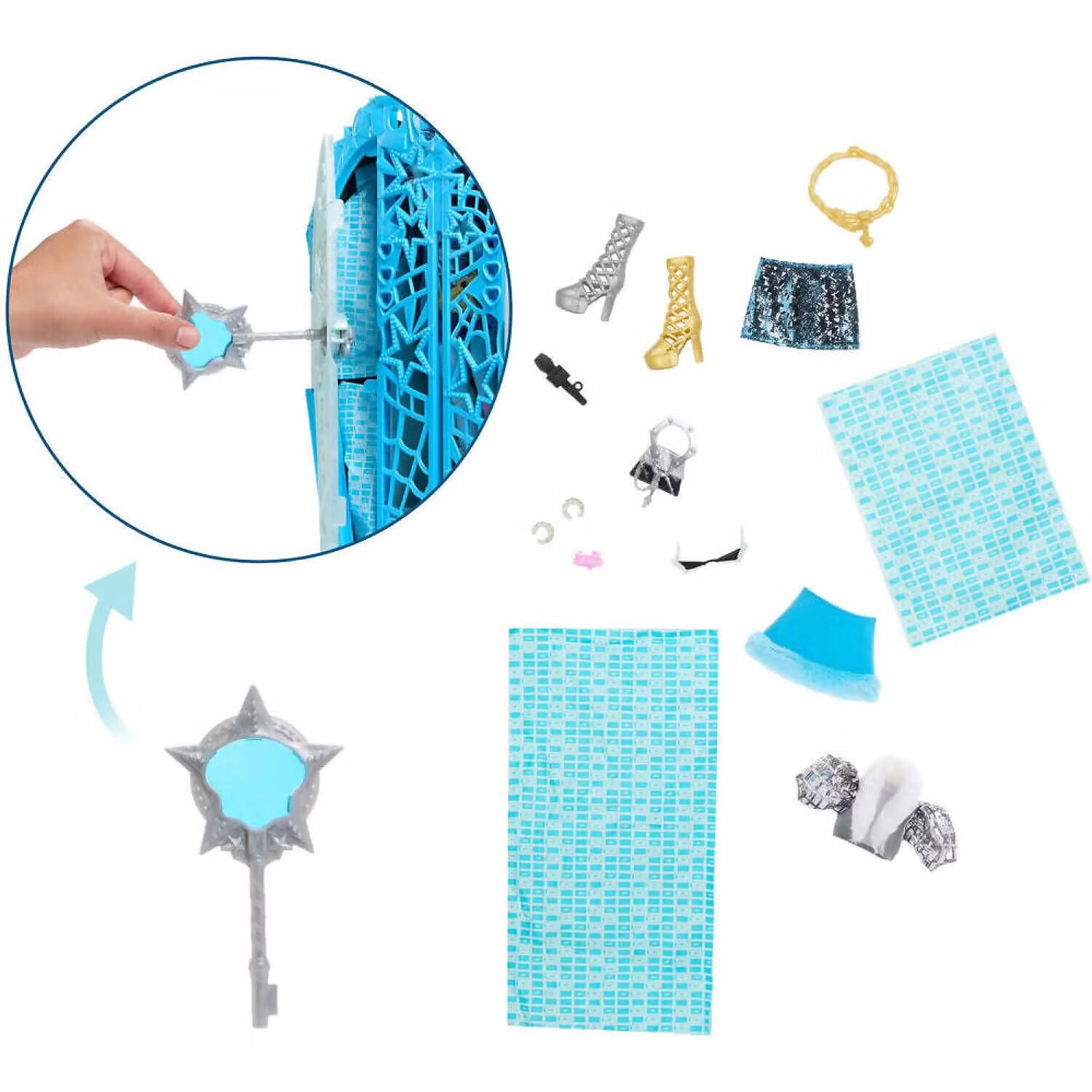 Monster High Skulltimate Secrets Doll and Accessories Set, Frankie Stein | 125+ Outfits | Ages 4+ 4