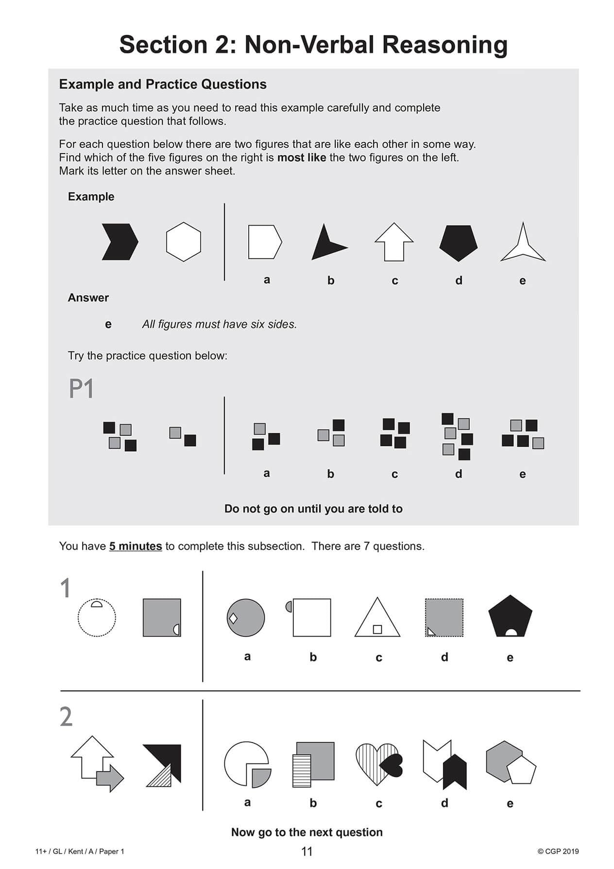 Coordination Group Publications Ltd (CGP) New Kent Test 11+ GL Practice Papers - Ages 10-11 | 2019 Release | Paperback 4