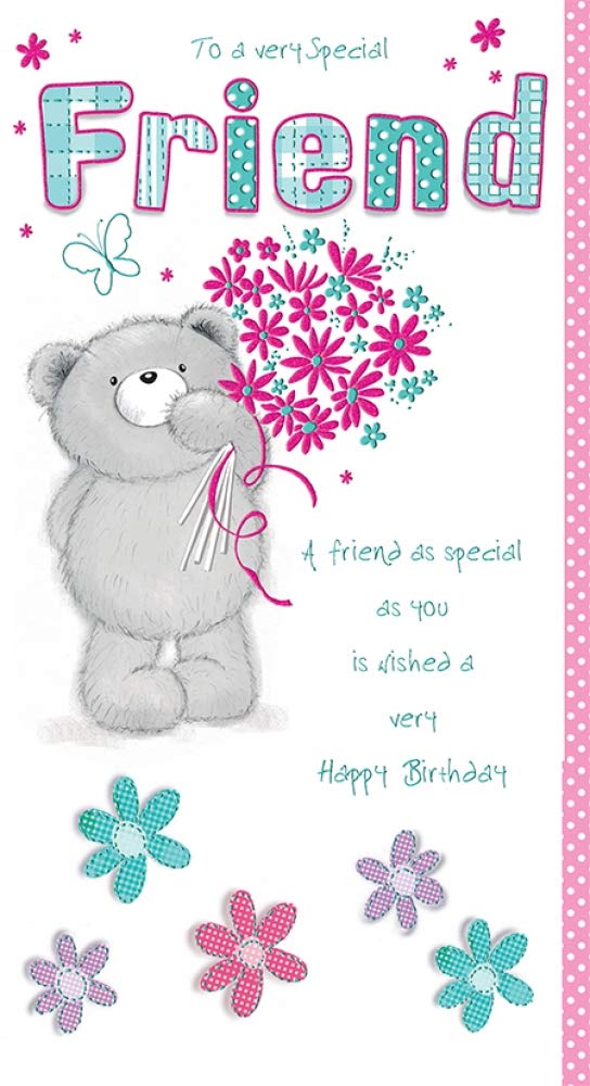 Piccadilly Greetings Friend Birthday Card | 9 x 5 Inches | Blue 1