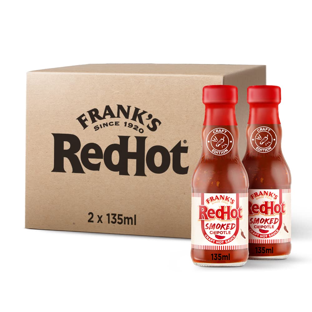 Frank's RedHot Smoked Chipotle Craft Hot Sauce 135 ML | Pack of 2 1