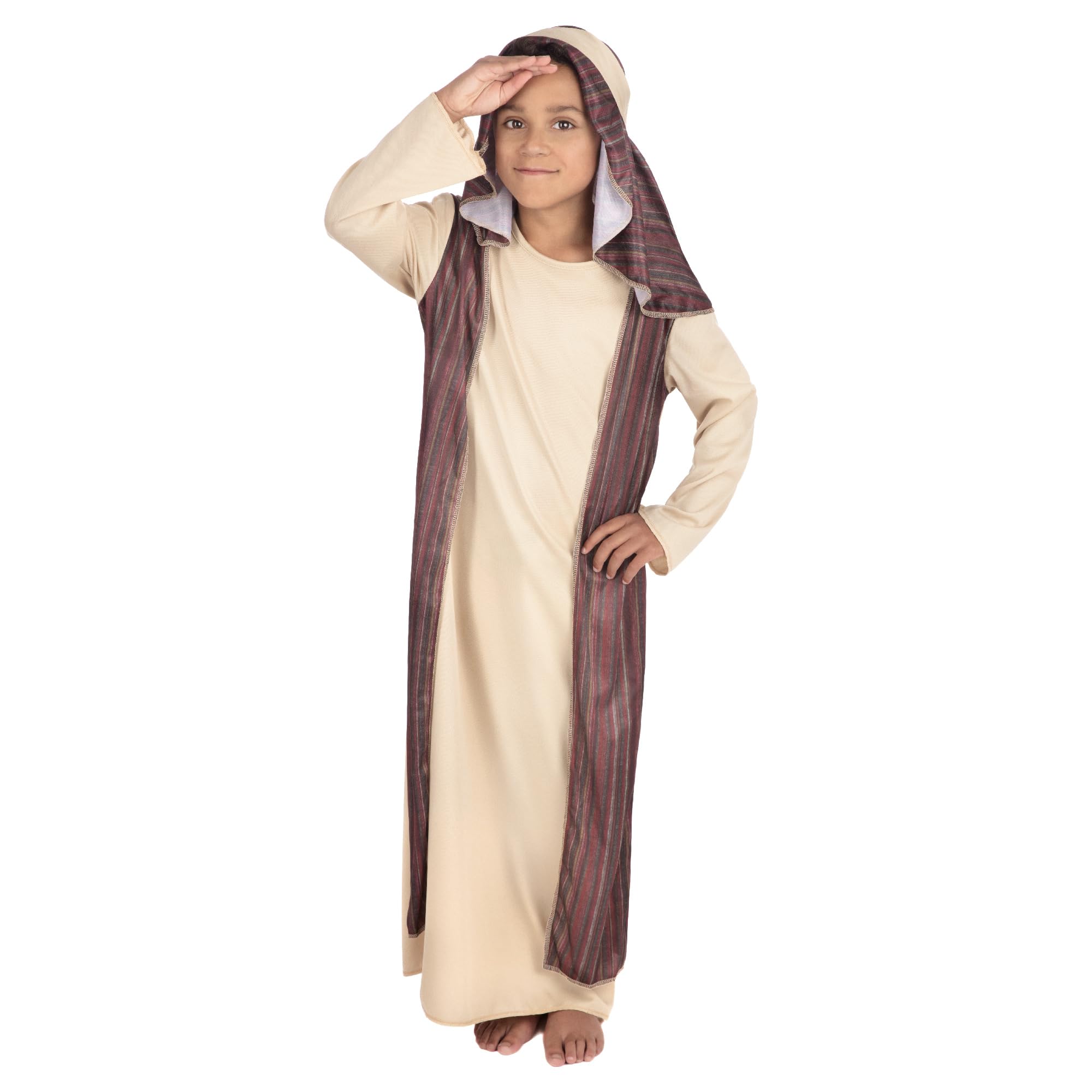 Bristol Novelty CC888 Shepherd Costume - Unisex Kids Dress Up for Nativity Plays & Book Week