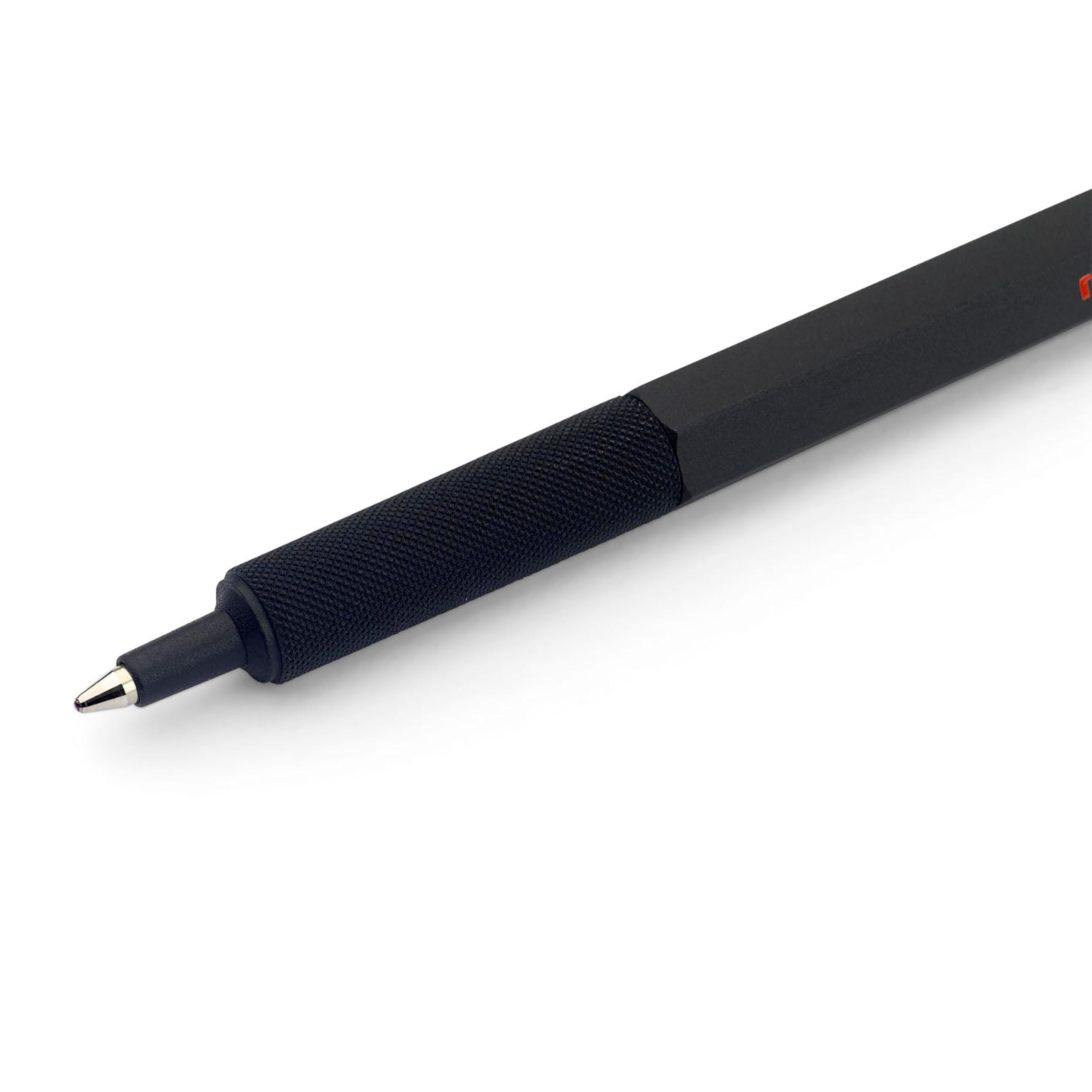 rOtring 600 Ballpoint Pen - Medium Point | Black Ink | Full Metal Body | Knurled Grip