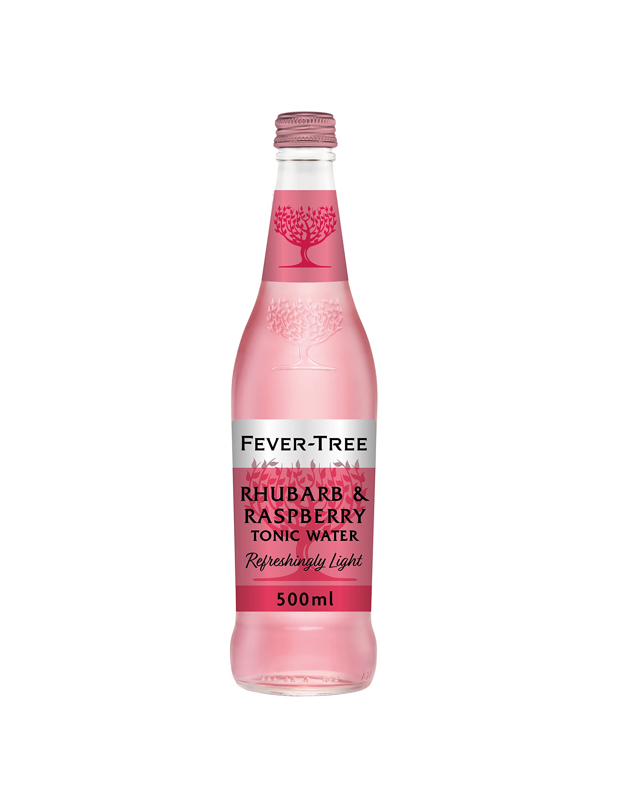 FEVER-TREE Rhubarb & Raspberry Refreshingly Light Tonic Water - 46% Fewer Calories | 500ml 1