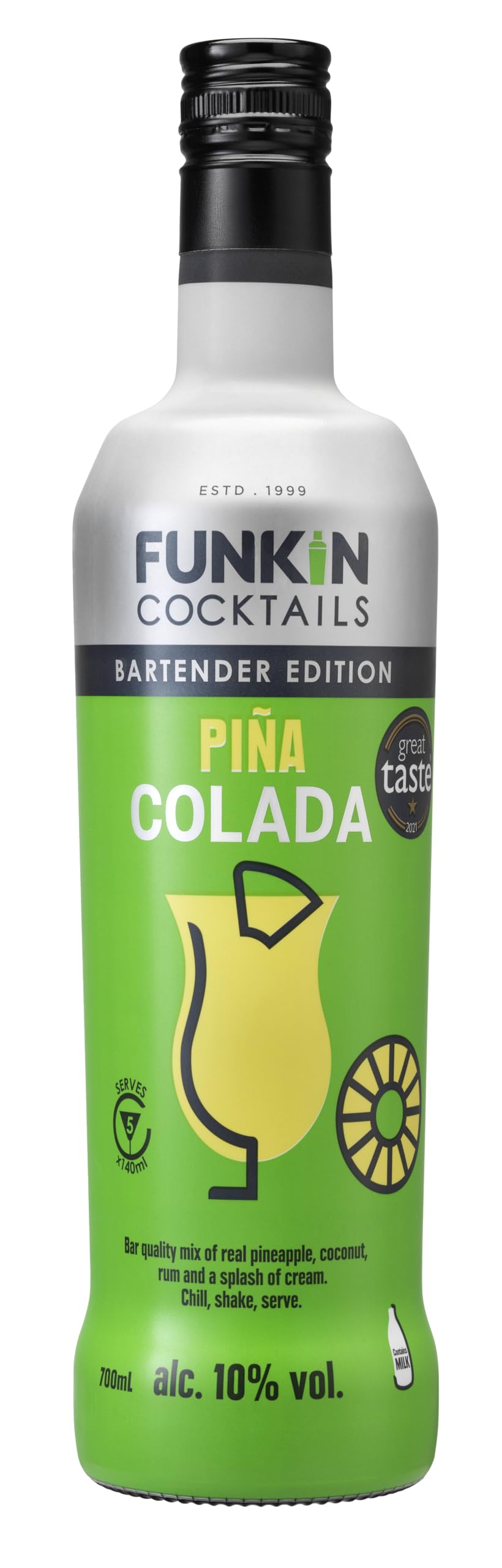 Funkin Ready to Drink Piña Colada Cocktail | 10% ABV | 700 ml Bottle 1
