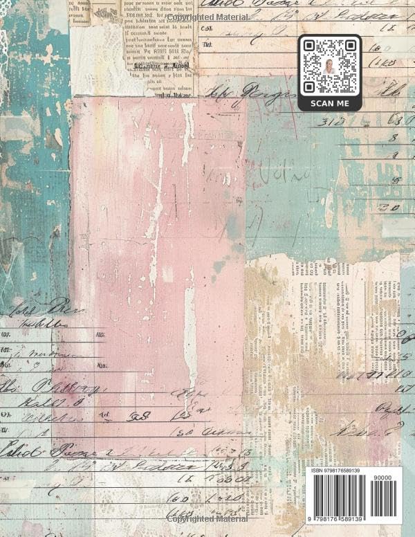 Maremi Small Art Mixed Media Ledger Pages for Art Journaling & Collage - 72 Pages, Paperback