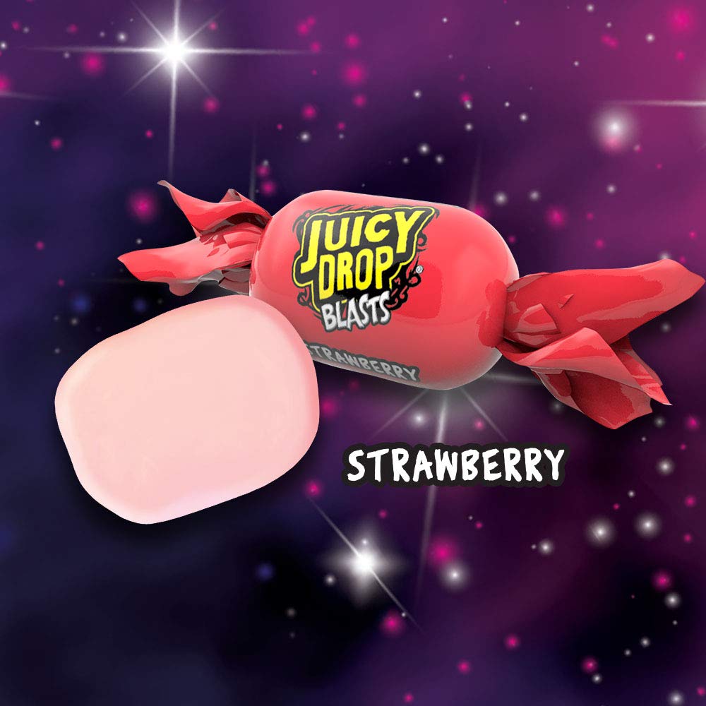 Juicy Drop Blasts Sweets 1kg - 6 Assorted Flavours (Watermelon, Strawberry, Lemon, Raspberry, Apple, Cola)