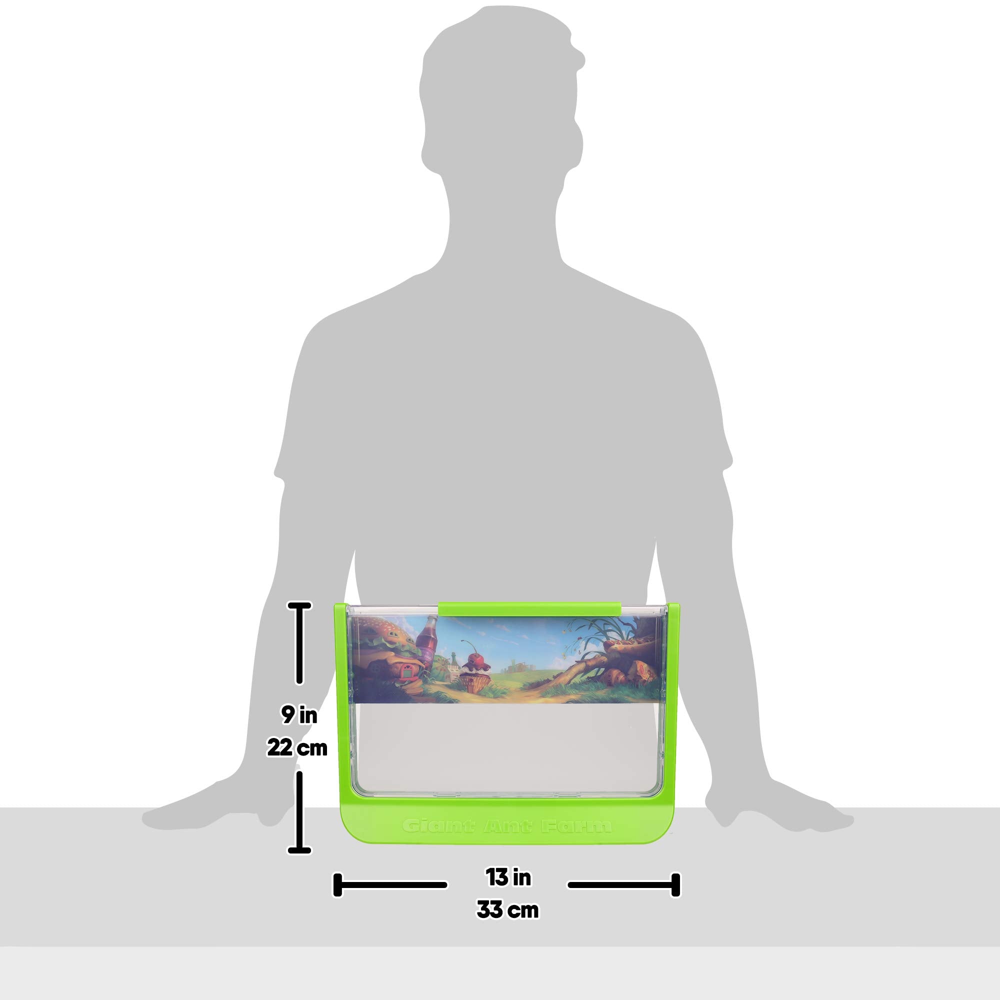 Uncle Milton Giant Ant Farm - Extra Large Viewing Area with Ant Picnic Scene 3
