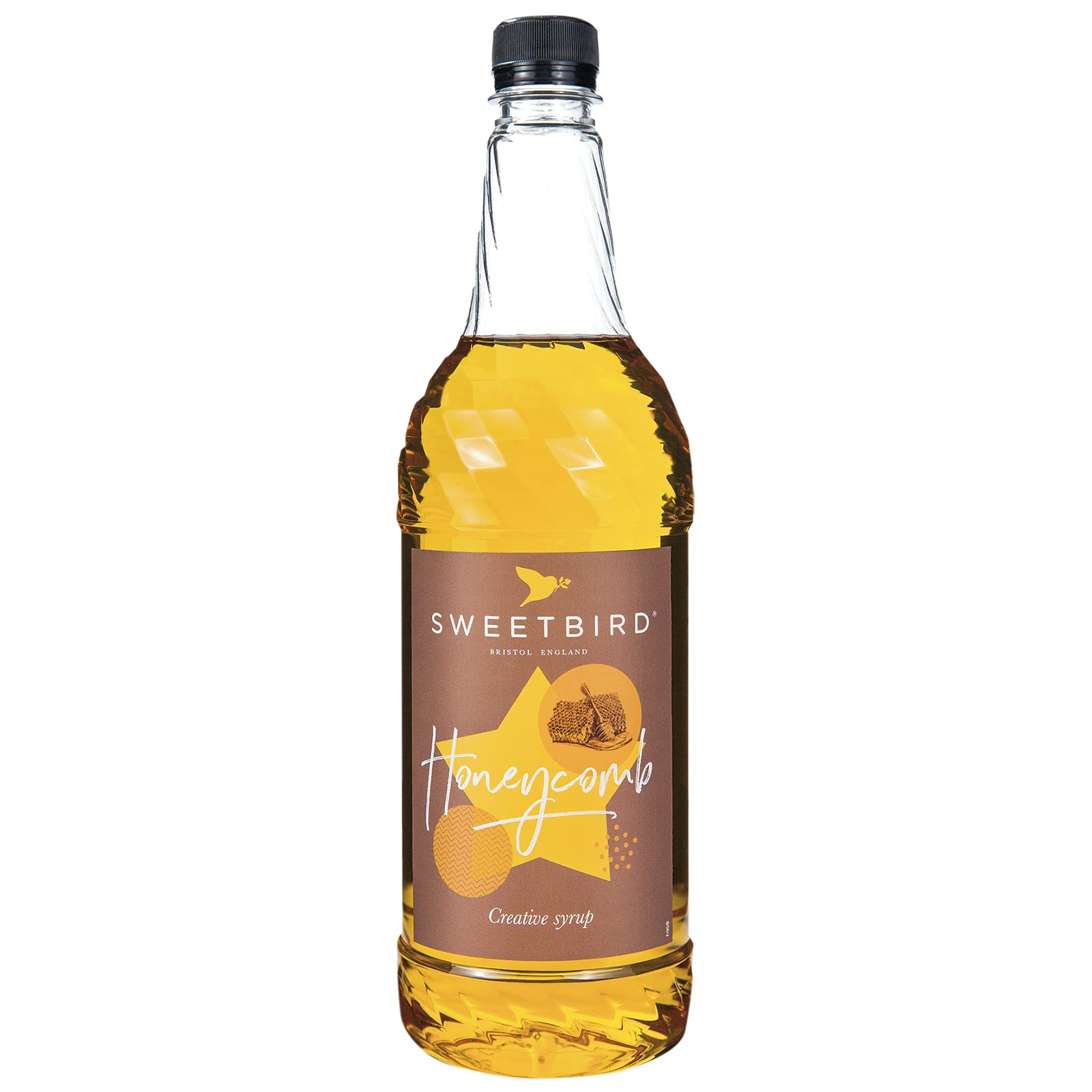 Sweetbird Honeycomb Syrup - 1 Litre | Vegan Friendly | Natural Colours & Flavours