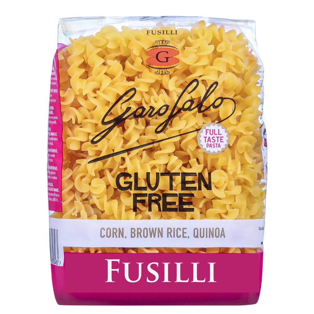 Garofalo Gluten Free Fusilli Italian Dried Pasta - 400g | Bronze Drawn | Vegan