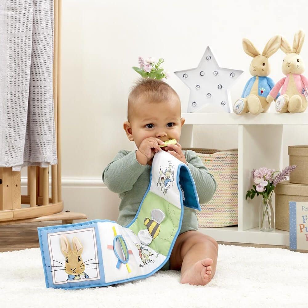 Rainbow Designs Peter Rabbit Unfold & Discover Interactive Developmental Baby Toy | Fabric | Unisex 6