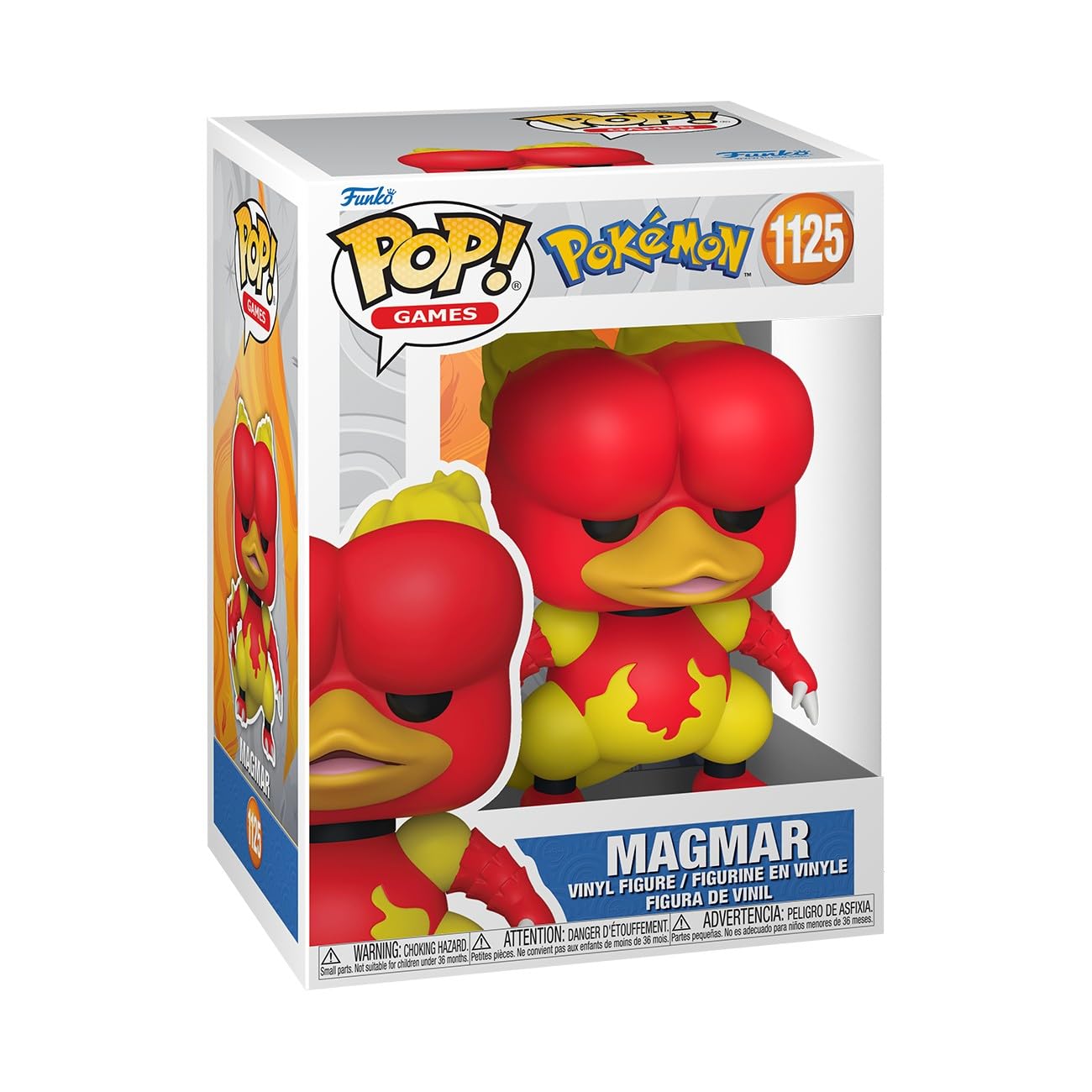 Funko Pokemon Magmar Chibi Character - Vinyl Figure - 3.75 Inches