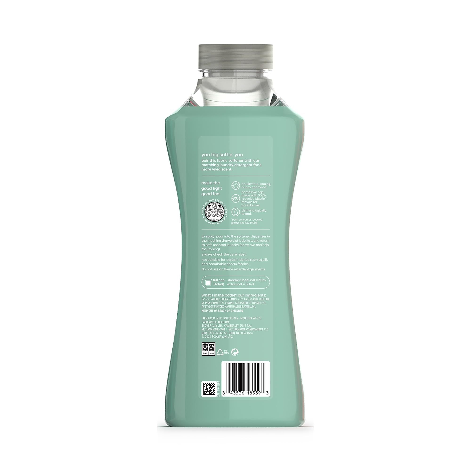 Method Liquid Fabric Softener - Softening, Tropical Coconut Scent | 990 ml 2