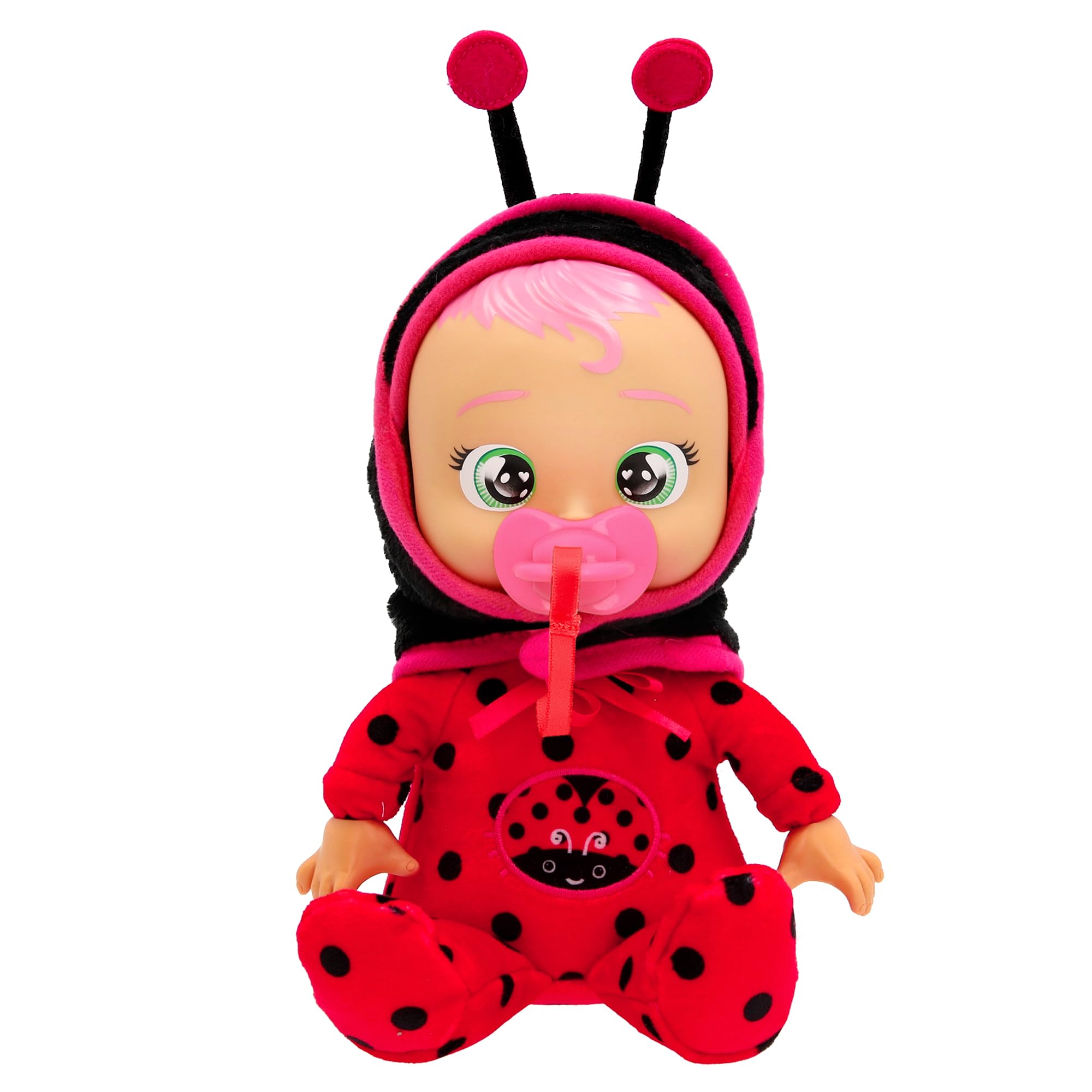 IMC TOYS CRY BABIES Lady Tiny Cuddles Plush Doll | Cries Real Tears | Ages 3+