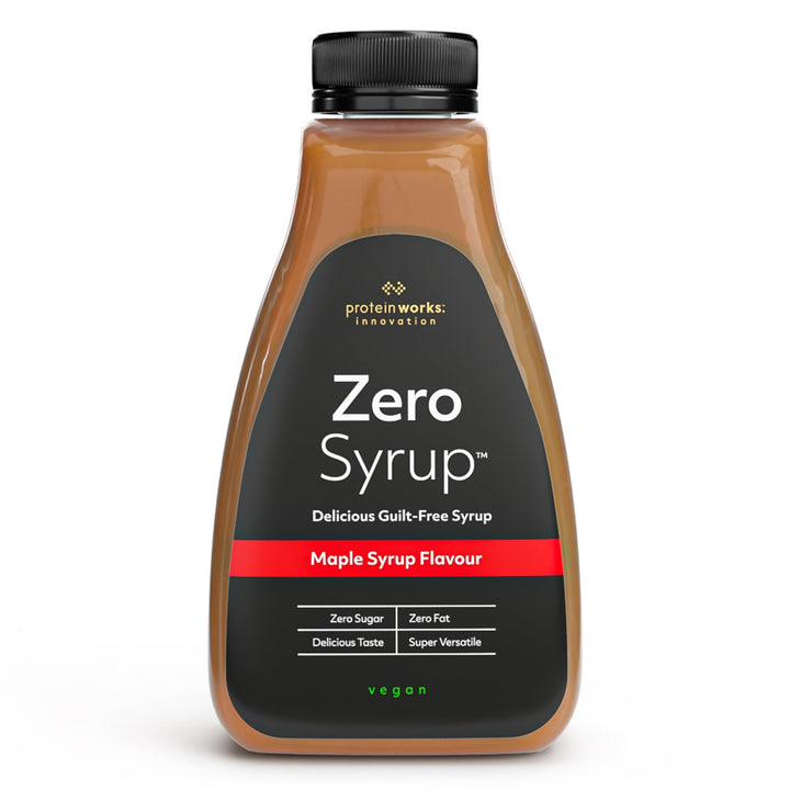 Protein Works Zero Syrup 425ml - Maple Flavour, Sugar-Free, Fat-Free, Low-Calorie Dessert Topping