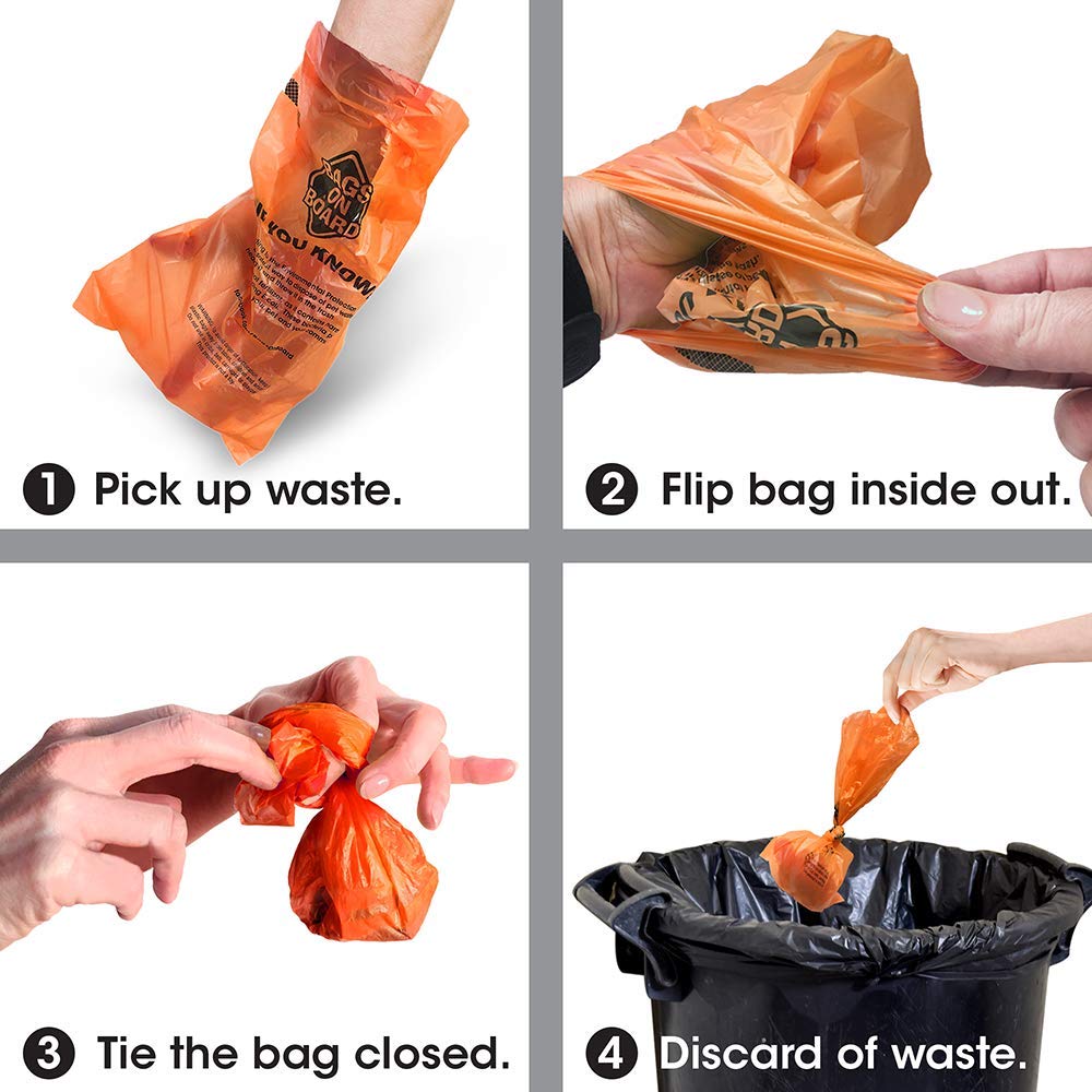 Bags on Board Dog Waste Bags - Leak Proof, Strong, Rainbow, 140 Count 6