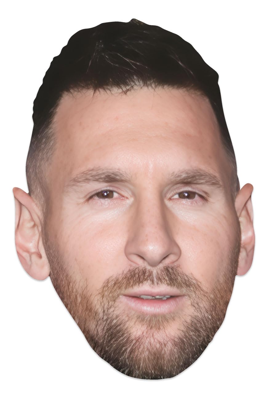 STAR CUTOUTS Lionel Messi Beard Cardboard Face Mask - One Size 1