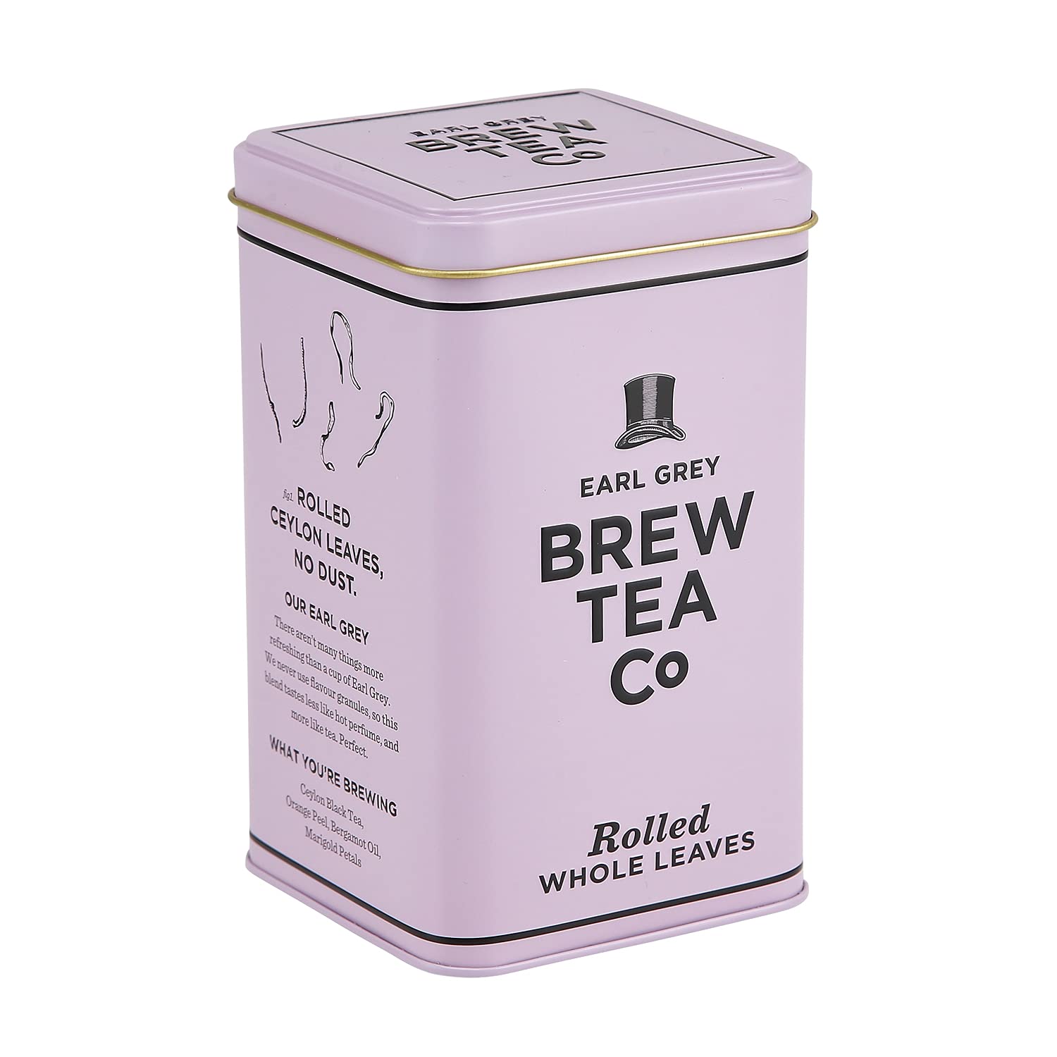 Brew Tea Co Earl Grey Loose Leaf Black Tea - Light & Fragrant, Bergamot Infused | 150g Tin