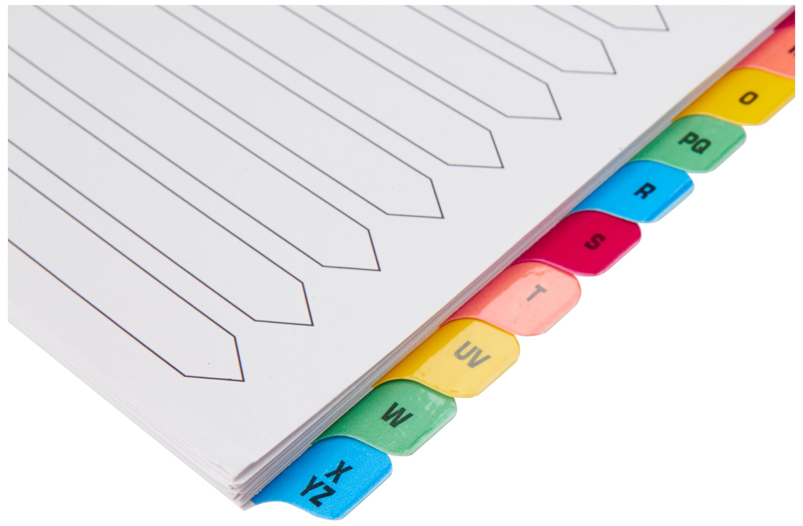 Q-Connect KF01523 Index A4 Dividers - 20 Part A-Z | Multi-Punched & Reinforced Tabs
