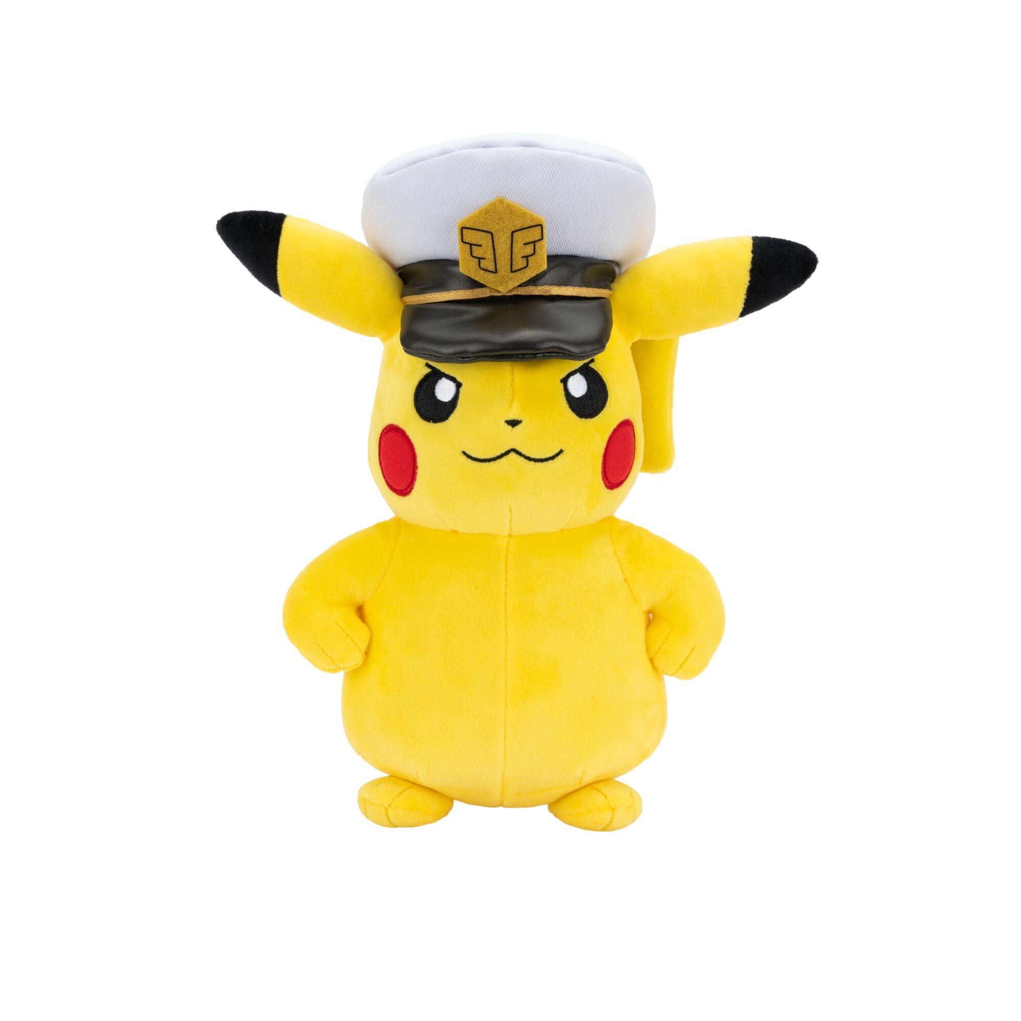 Pokémon Captain Pikachu Plush - 8-Inch Soft Polyester Stuffed Toy | Classic Edition 1