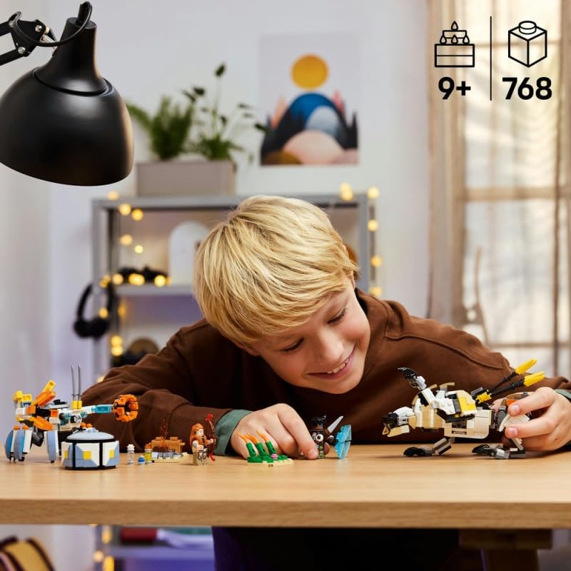 LEGO Horizon Adventures Aloy & Varl vs. Shell-Walker & Sawtooth Building Set 77037 for Ages 9+