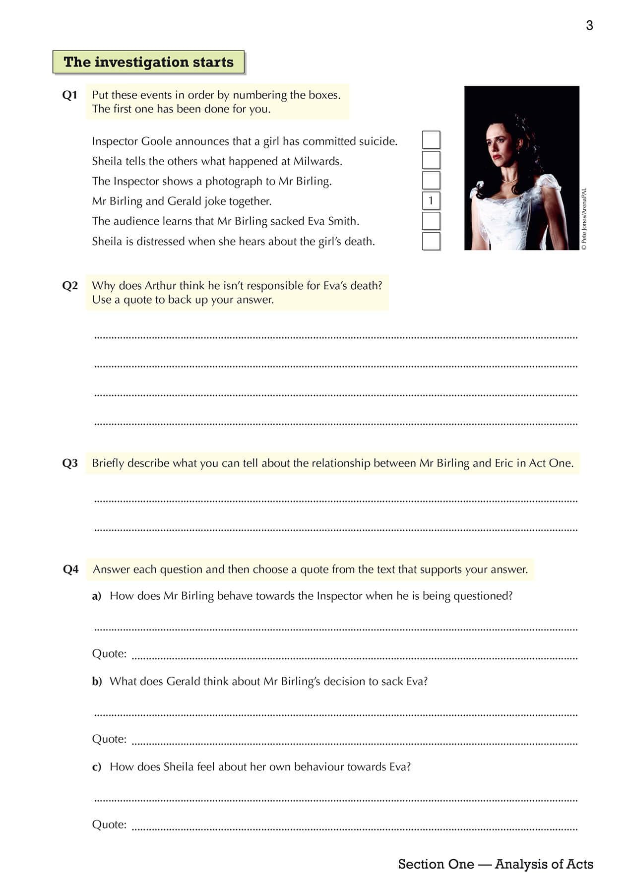 CGP Books An Inspector Calls Workbook - GCSE English Literature Revision | Paperback | 72 Pages 4