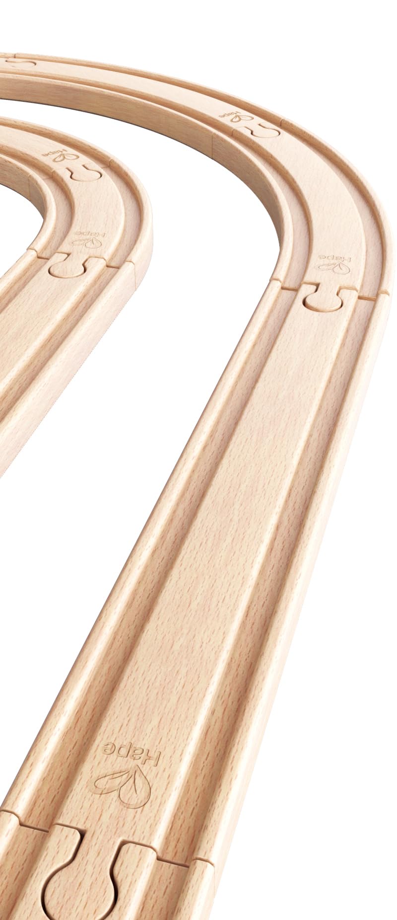 Hape E3707 Super Expansion Rail Pack - Wooden Train Track Accessory for Building Sets 12