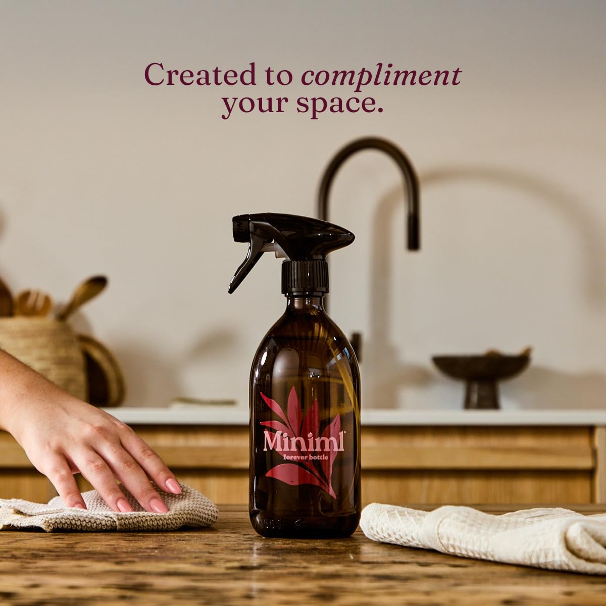 Miniml Eco White Vinegar Cleaning Unscented - All Natural Multi-Surface Cleaner | 750ml 6
